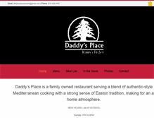 Tablet Screenshot of daddysplaceeaston.com